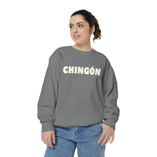 Chingón Sudadera Unisex Garment-Dyed Sweatshirt